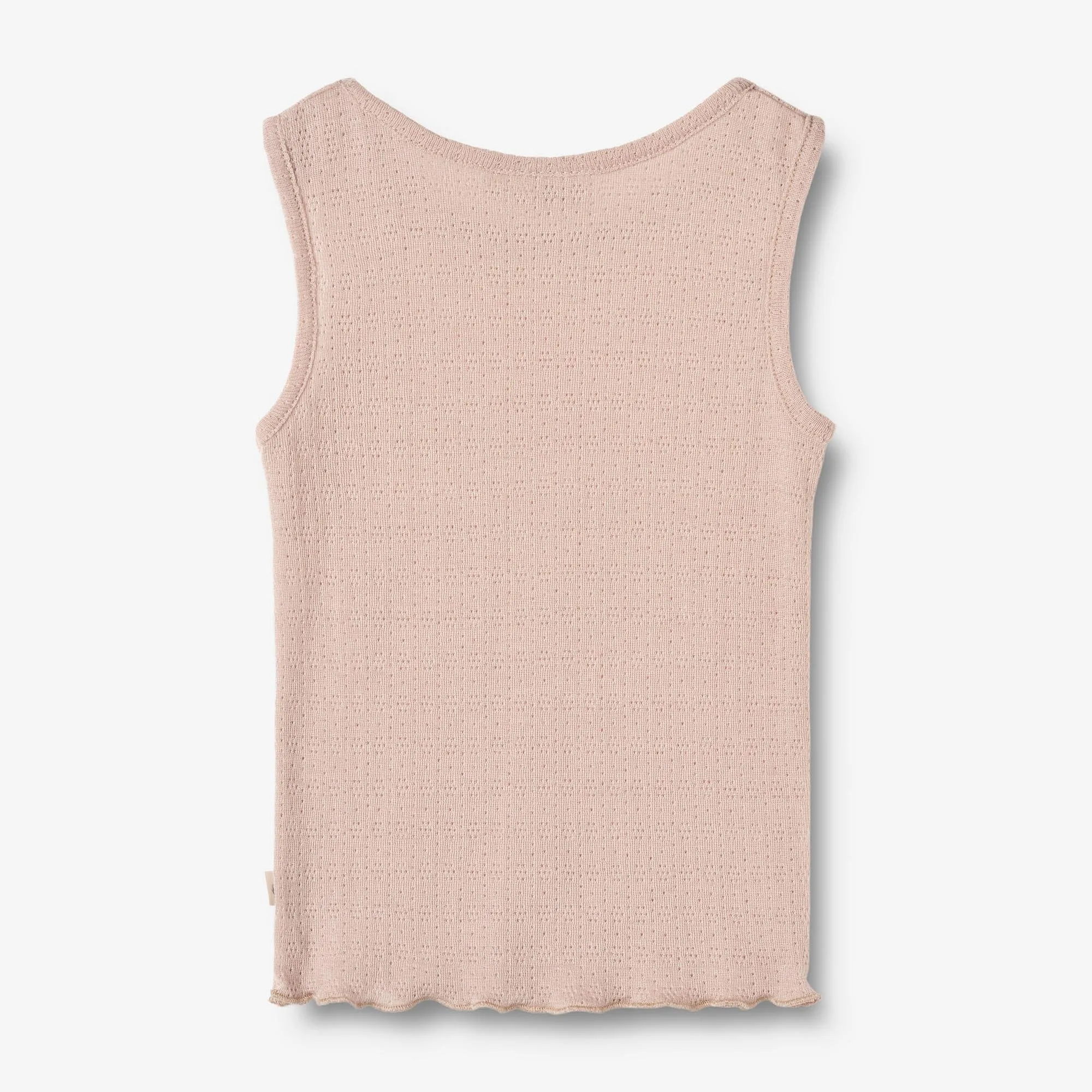 Wool Silk Singlet Cilia - pale lilac