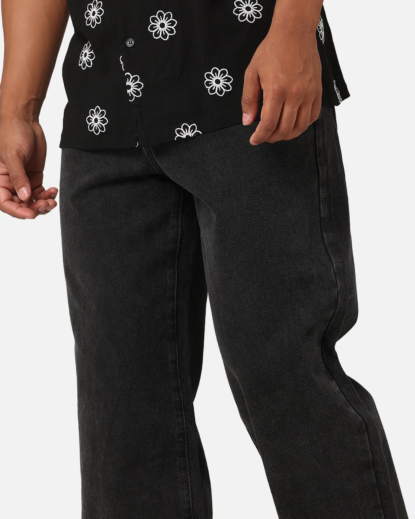 XXIII Baggy Jeans Black Stonewash