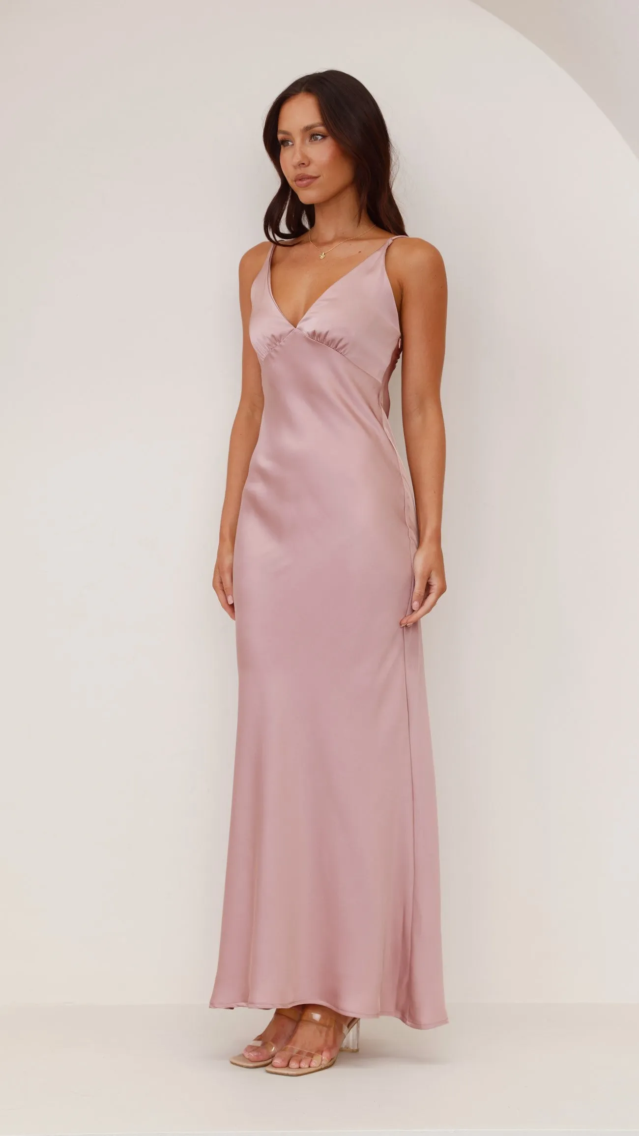 Ziah Maxi Dress - Dusty Pink
