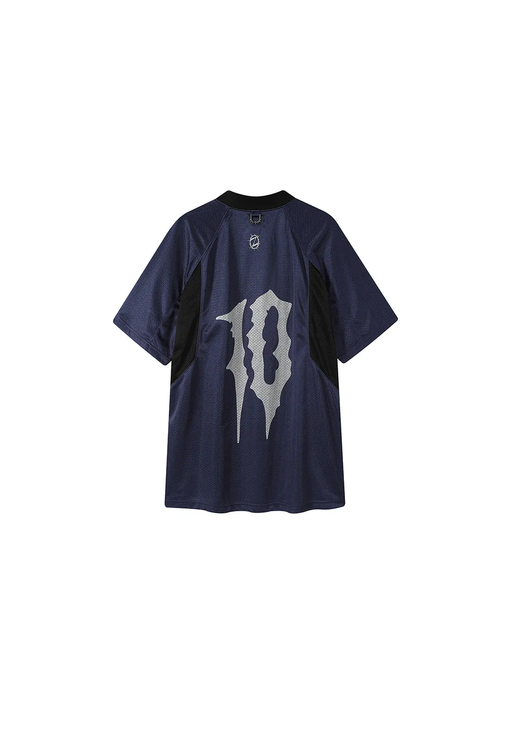 ZOZOKILLA Dark Blue Mesh Sports Jersey T - shirt
